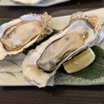 さんとり茶屋 - カキ殻蒸し焼き ￥450×２