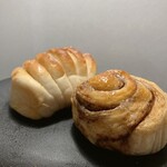 手作り工房 つーさん - シナモンロール＆あん塩バターパン