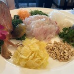 皇家龍鳳 (リーガロイヤルホテル大阪) - アコウ刺身サラダ