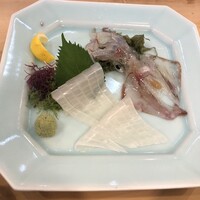 博多料亭 稚加榮 - 別注でいか刺し 150g?だったかな