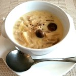 ビストロカフェ　ラピス - ★本日の食べるスープ(きのこと白菜のクリームロワイヤル)