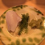 島ノ飯 みなもと - アカマチ刺身・海ぶどう・茄子醤油漬