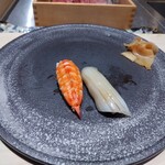 銀座のみこ寿司 - えび、いか