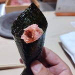 銀座のみこ寿司 - とろ手巻き
