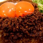 元祖台湾カレー - 台湾カレーダブル＋チーズトッピングのアップ