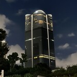 鮨 めい乃 - 帰りの麻布台ヒルズ。日曜日なのでオフィス階は真っ暗でした