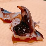 鮨 めい乃 - まるで烏帽子岩のような先端