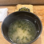 小よし - 青柚子の味噌汁