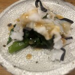 小よし - つるむらさきとおばけ（くじらの尾）のぬたあえ