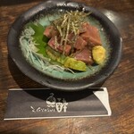 魚酔 - マグロとアボガドのわさび和え