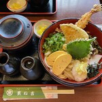 美ね吉 - 田舎冷うどん大＋かやく①