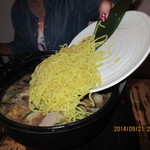 地鶏串焼Take Gu shi - もつ鍋の〆は