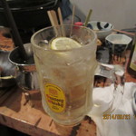 地鶏串焼Take Gu shi - メガ2杯目