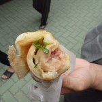 長瀞とガレ - 味噌豚をソーセージにしガレットで包んだ！
