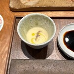 とんかつ乃ぐち - キャベツ･玉ねぎ･白味噌のスープ