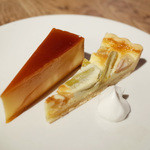 スパイスカフェ - カスタードプリンとルバーブのタルト