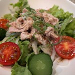 とり焼 とり鍋 幸ノ鶏 - 鶏ハラミサラダ