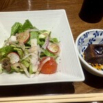 蘭麻 - サラダ、黒毛和牛の煮込み