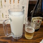 とり焼 とり鍋 幸ノ鶏 - カルピス250円