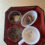 THE KOBECRUISE コンチェルト - 前作で右上の神戸牛のバンバーグが美味しい