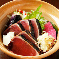 一本釣り鰹のたたき