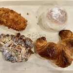 マリーフランス - フランクドーナツ/焼きもち風あんパン/クレームカフェダマンド/クロワッサン