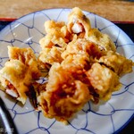 ヨコクラうどん - ゲソ天