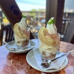 Misch House Fushimi Ten - July Limited Afternoon Peach Parfait (JPY 1,080)