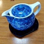 石臼自家挽き蕎麦　かめや - 蕎麦湯