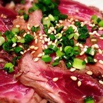 新小岩　福島 - マグロホホ肉のあぶり