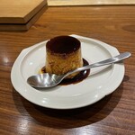 和食渡辺 - 焼きプリンもまた一級品。