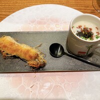 Osteria OLMO - シャコとじゃがいものスープ