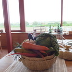 ビブレ - (2014/9)ダイニング入口には野菜♪