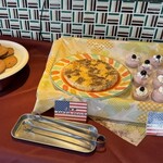 レストラン ヴァロリス - 自家製キャビネットプディング　ブルーベリーとヨーグルトのムース