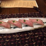 四季館 彩冬 - 前沢牛の握り