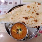 プリンス　インドレストラン - Aセット、マンゴーチキンカレー