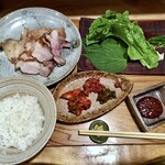 千ふく - 100日熟成豚のサムギョプサル定食