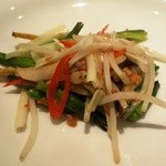 私厨房 勇 - 細切り鮑ともやし　黄ニラの炒め