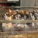 牛タンとマグロとクリスピー餃子 ひまわり［海］ - 焼いてるところを見れるオープンキッチン