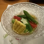 やきとり 村勢 - 夏野菜の冷やし鉢