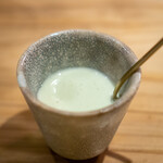 大皿焼肉 老中 - 冷製枝豆のスープ