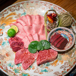 大皿焼肉 老中 - 大皿焼肉 老中最上盛り