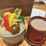 炭焼炉端ふじやま - バーニャカウダ