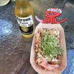 あっちち本舗 道頓堀店 - このトレイも可愛くて捨てるのもったいないねー