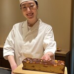 鮨 めい乃 - 玉（宮崎産マンゴー入り）
      まるでケーキの様です！！