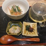 とんかつ 壱 - とんかつと桜エビの出汁茶漬け