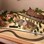 蕎麦 あららぎ - 店内のジオラマ