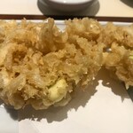 蕎麦 あららぎ - 白エビのかき揚げ