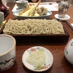 蕎麦 あららぎ - 天せいろ　なんと¥1,600-！