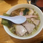 白河手打中華 賀乃屋 - チャーシュー麺 麺大盛り「かため」